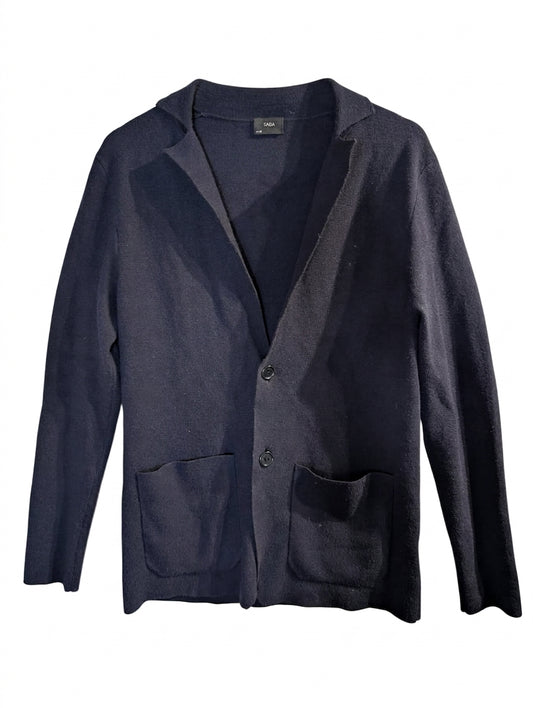 SABA Navy Knit Blazer Cardigan - Size Small - Image 1