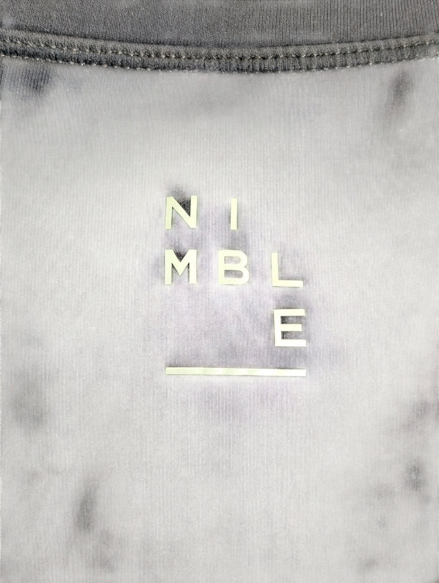 Nimble Activewear Long Sleeve Top Scalloped Hem Black - Image 2