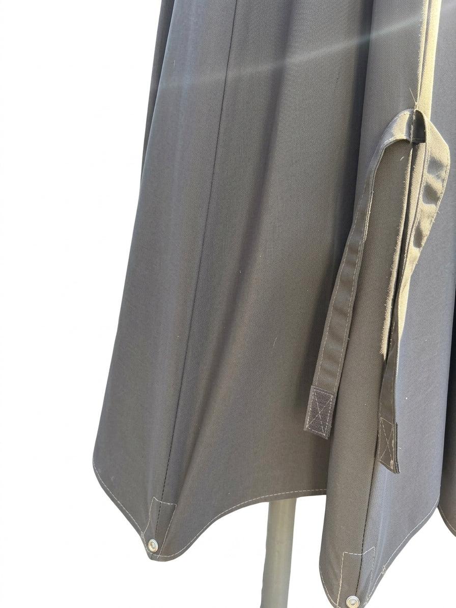 Coolaroo Outdoor Patio Umbrella Wind-Up Mechanism Grey - Image 1