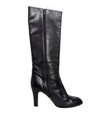 Umberto Romagnoli Knee-High Leather Boots Black Women's EU 38.5 - Image 1