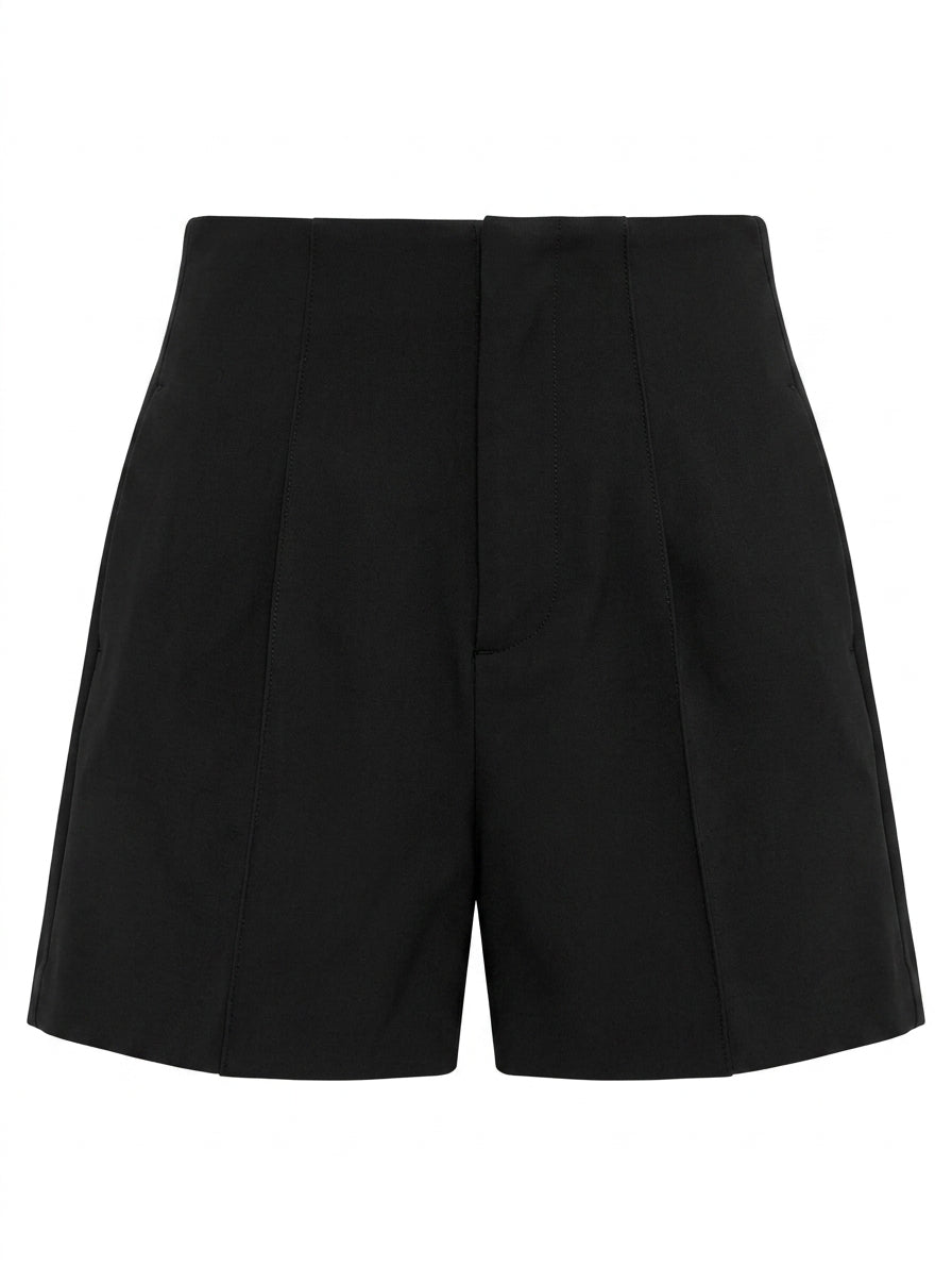 Zara Woman High-Waisted Tailored Shorts Black Size S - Image 1