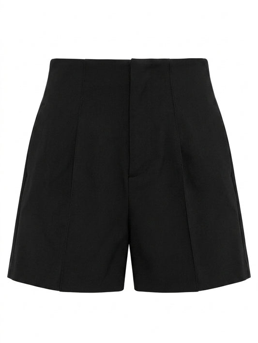 Zara Woman High-Waisted Tailored Shorts Black Size S - Image 1