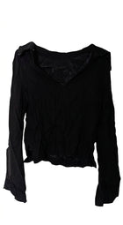 Viktoria & Woods Black Long Sleeve Collared Blouse - Size 0 - Image 1