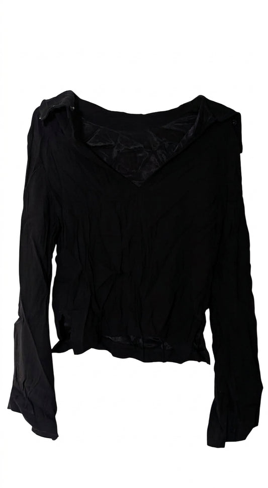Viktoria & Woods Black Long Sleeve Collared Blouse - Size 0 - Image 1