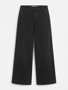 Assembly Label Wide-Leg Cropped Trousers Black Women's Size 12 - Image 1