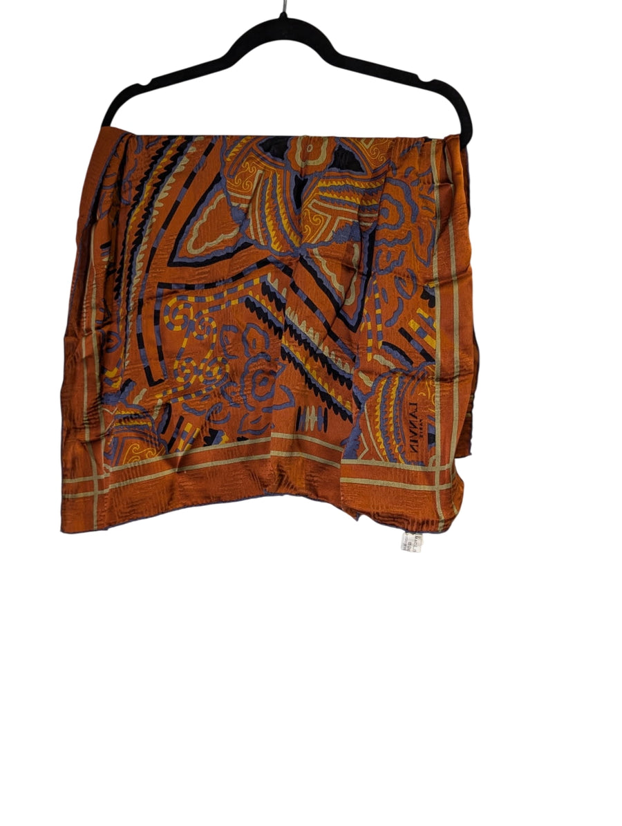 Lanvin Paris Silk Scarf Abstract Geometric Print - Image 1