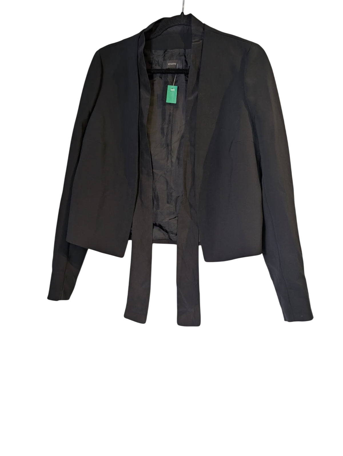 Joseph Open Front Cropped Blazer Jacket Black EU 40
