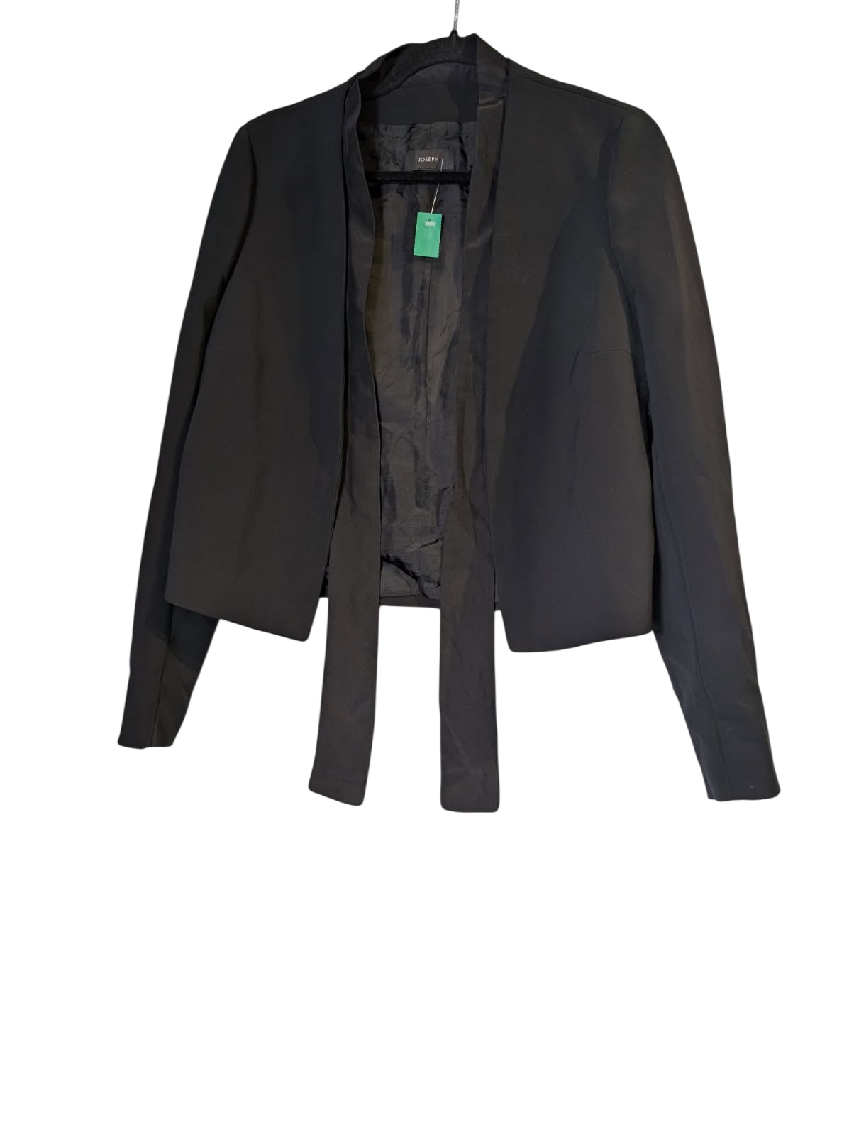 Joseph Open Front Cropped Blazer Jacket Black EU 40 - Image 1