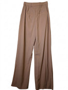 Country Road High-Waisted Wide-Leg Trousers Beige Wool Size 6 - Image 2