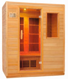 Dynamic Saunas Barcelona 3-Person Far Infrared Sauna Natural Wood - Image 1