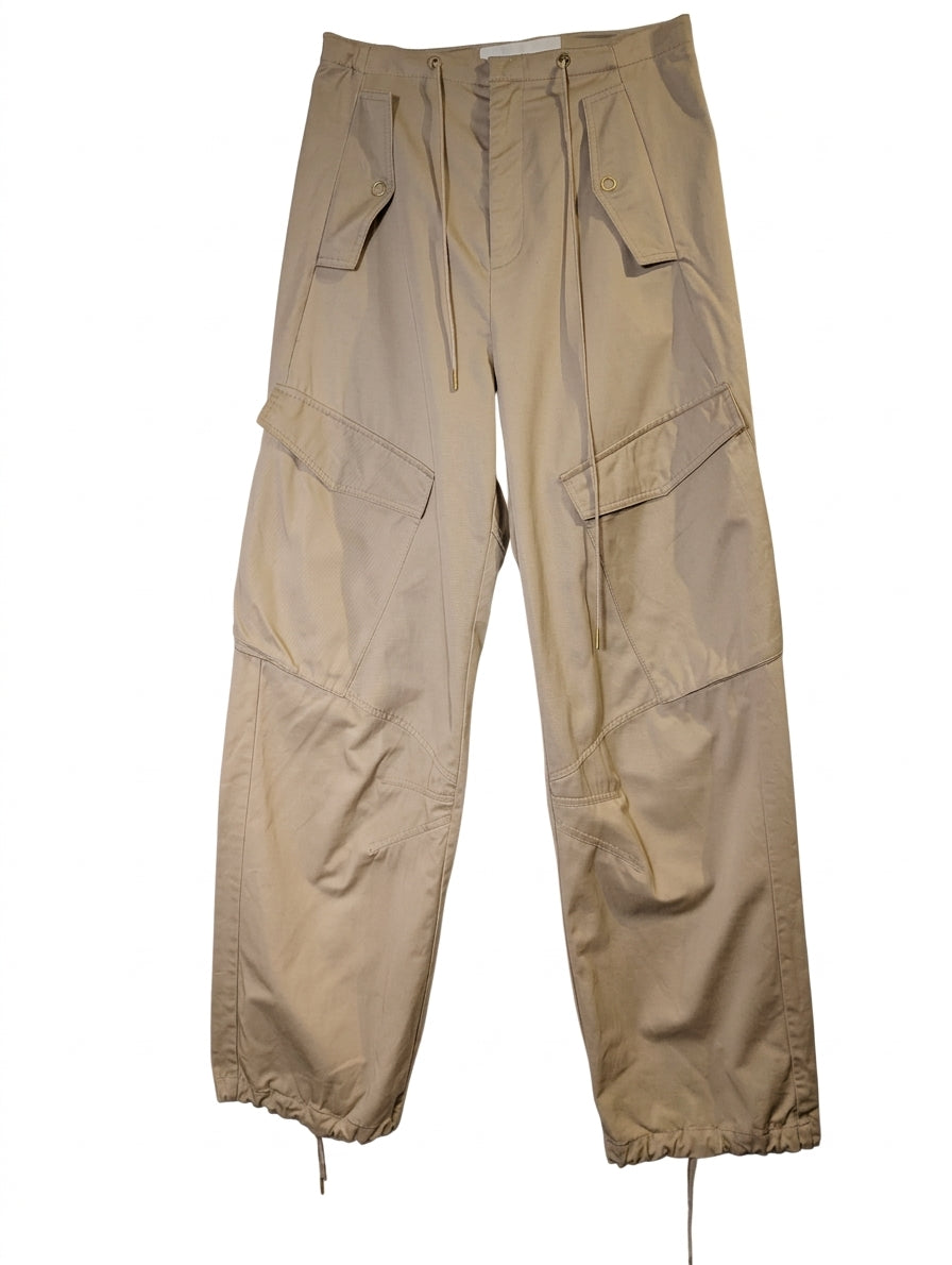 Gior Lee Cargo Trousers Beige Utility Pants