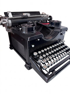 Royal Quiet De Luxe Typewriter 1950s Manual Mechanical Black - Image 1