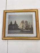 Anne Cowie Framed Print 'Gloria' Tall Ship Liverpool Waterfront - Image 1