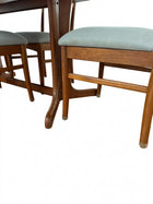 Parker Mid-Century Modern Teak Dining Table And 4 Chairs - Image 2