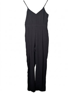 River Island Black Spaghetti Strap V-Neck Jumpsuit Women's Size 10 - Image 1