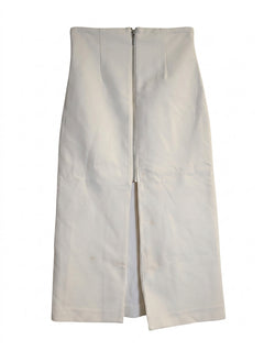 Nicholas High-Waisted Midi Skirt White AU 6 - Image 2