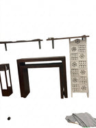 Solid Wood Nesting Console Tables Set of 2 Dark Brown - Image 2