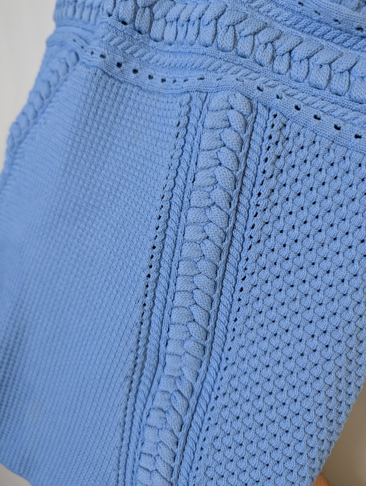 Rebecca Vallance Blue Knit Tie-Strap Mini Dress - Image 2