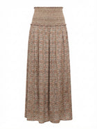 Isabel Marant Silk Smocked Maxi Skirt Multicolour Size 36 - Image 1