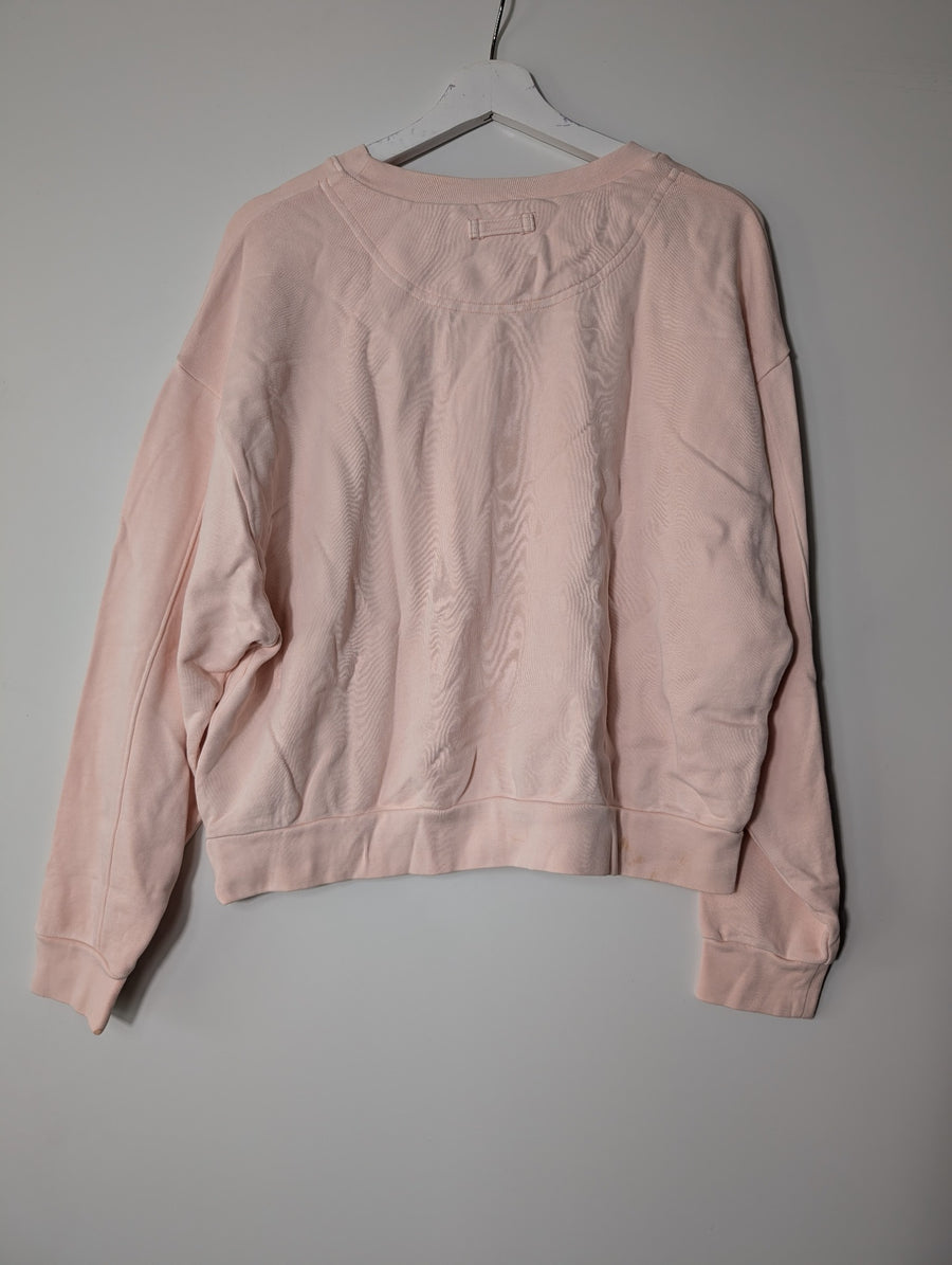 Levi's Embroidered Logo Crewneck Sweatshirt Pink Size S - Image 5