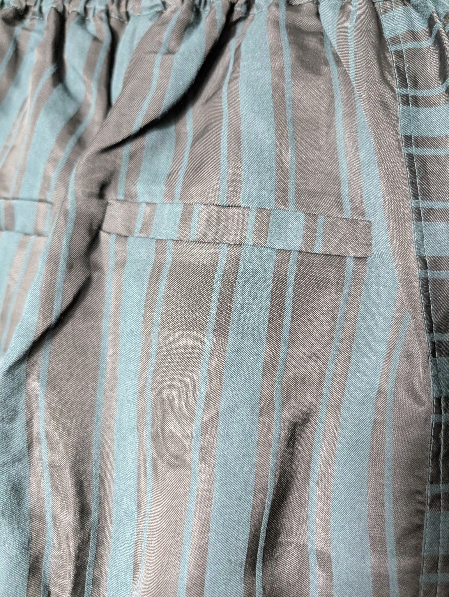 Ginger & Smart Abstract Print Jumpsuit Dark Blue and Tan Size 8 - Image 12