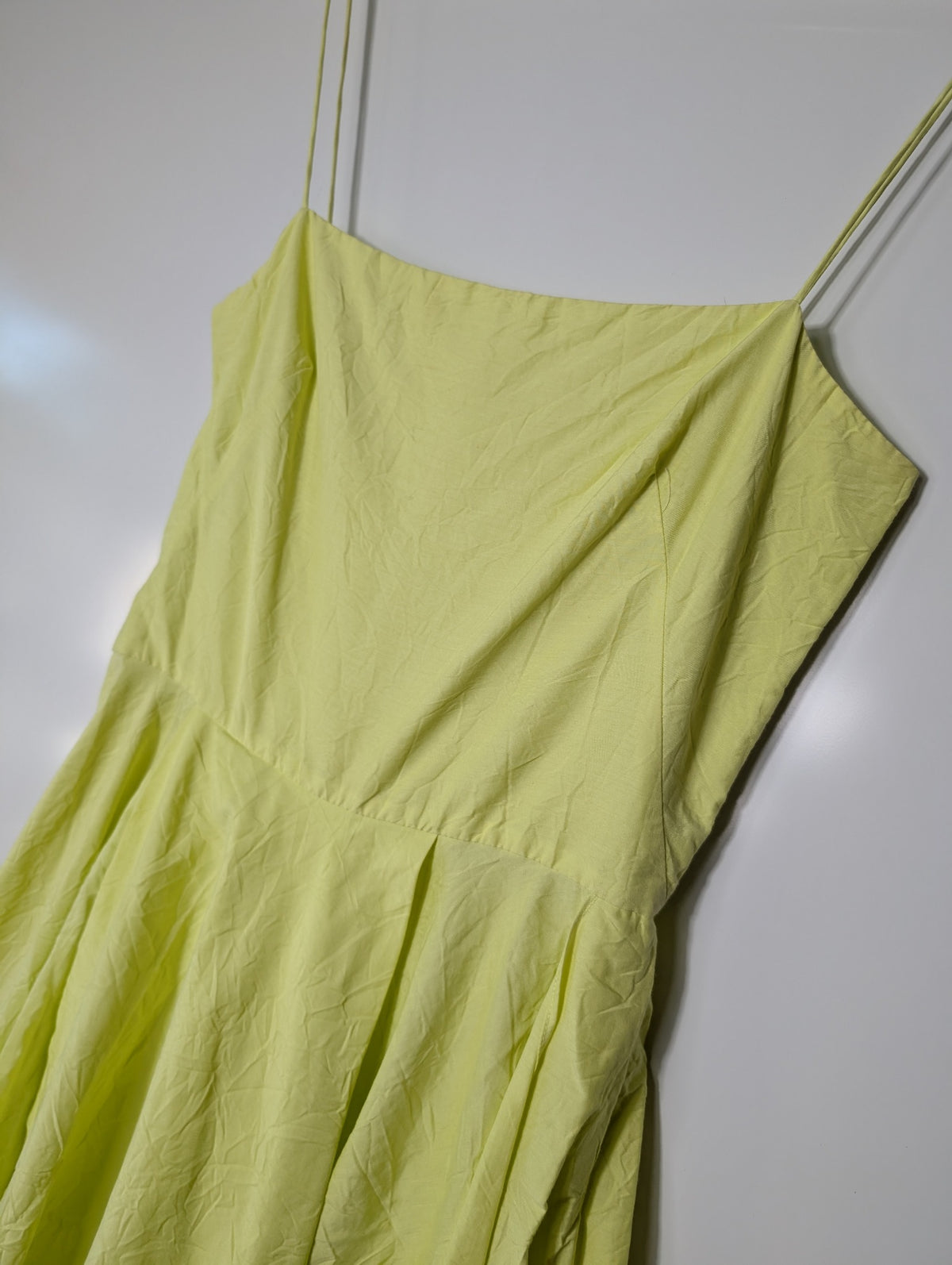 Ginger & Smart Asymmetric Midi Dress Yellow Size 6 - Image 3