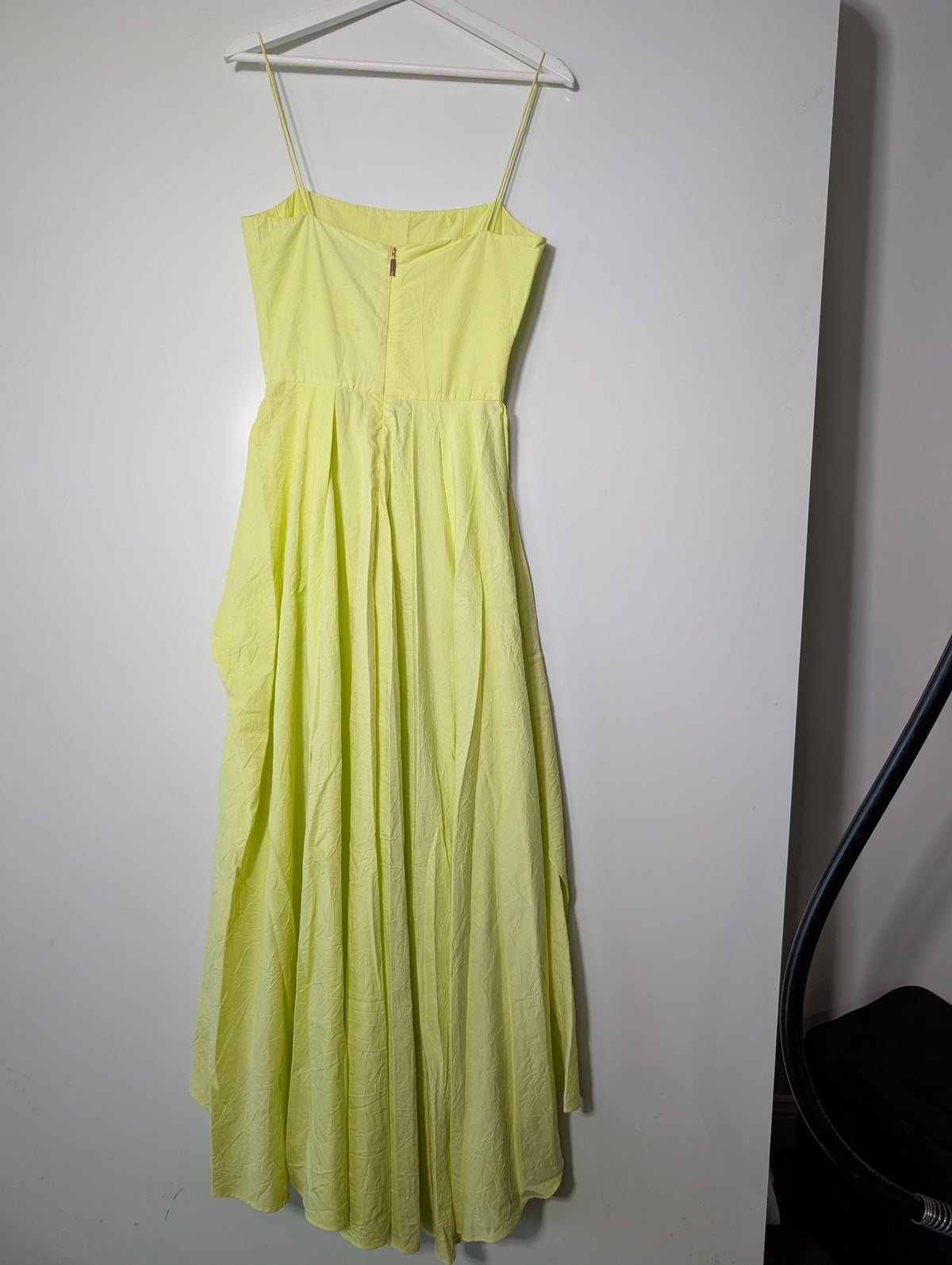 Ginger & Smart Asymmetric Midi Dress Yellow Size 6 - Image 4