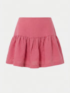 Country Road Organic French Linen Ruffle Mini Skirt Pink Size 12 - Image 1