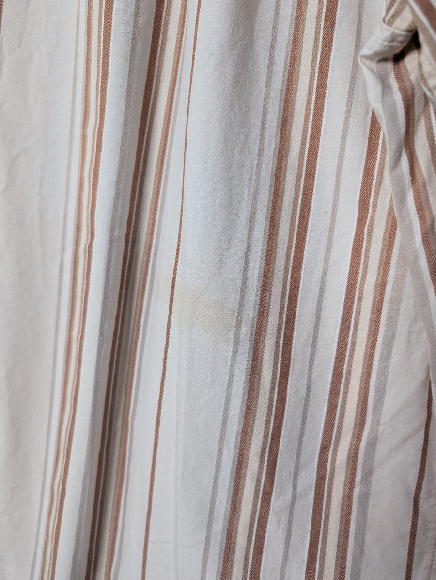 Afends Striped Short Sleeve Shirt Men's Size L - Image 5