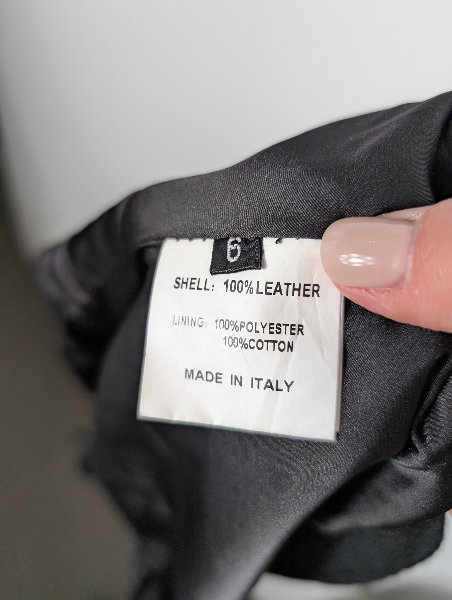MM6 Maison Margiela Leather and Knit Open Front Vest Black Size 6 - Image 7