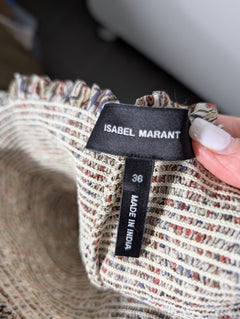 Isabel Marant Silk Smocked Maxi Skirt Multicolour Size 36 - Image 6