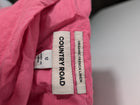 Country Road Organic French Linen Ruffle Mini Skirt Pink Size 12 - Image 4
