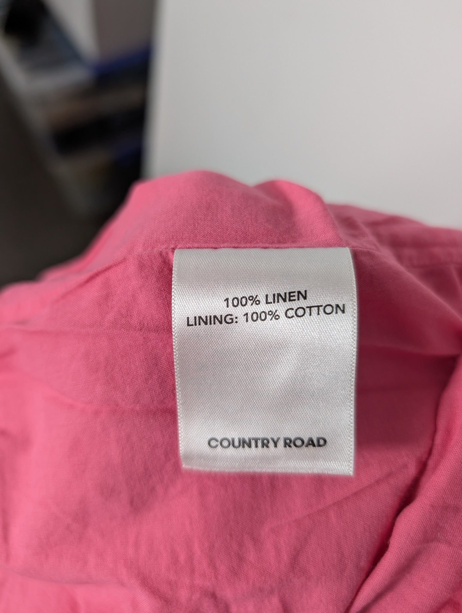 Country Road Organic French Linen Ruffle Mini Skirt Pink Size 12 - Image 5