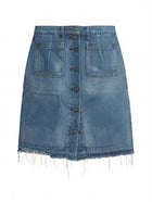 Rag & Bone Denim Button-Front Mini Skirt Blue Size 30 - Image 1