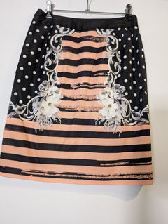 Emma Cook Floral Polka Dot Striped Skirt Size 10 - Image 3