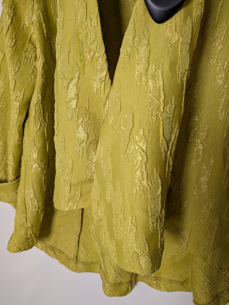Joseph Ribkoff Open Front Jacket Lime Green Size 14 - Image 3