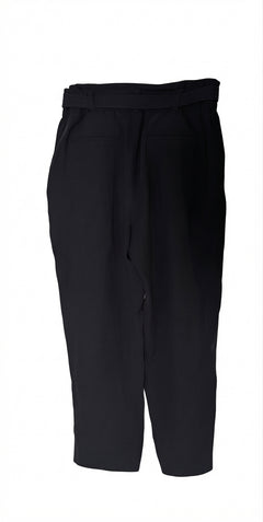 Witchery High-Waisted Belted Trousers Black Women's Size 16 - Image 1