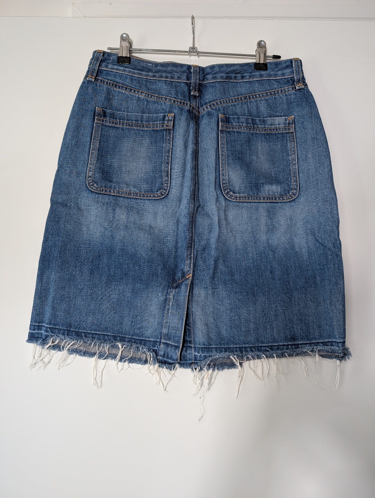 Rag & Bone Denim Button-Front Mini Skirt Blue Size 30 - Image 3