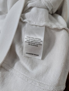 Country Road Women's Sweatshirt White Side Zip Detail - Image 3
