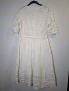 Zimmermann Eyelet Lace Midi Dress White Size 3 - Image 11