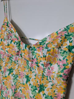 Lover Floral Spaghetti Strap Midi Dress Size 6 - Image 3
