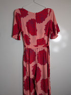 Mister Zimi Floral Jumpsuit Pink Red Women's Size 8 - Image 6