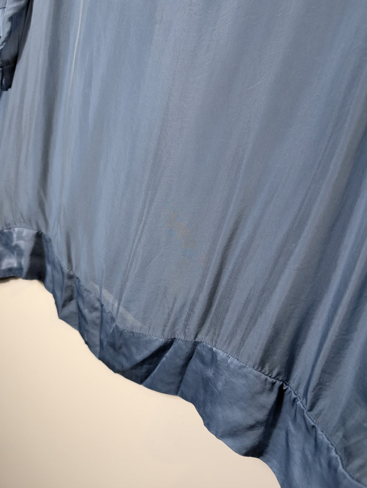 B.yu Silk Blend Oversized Blouse Blue Size M - Image 6