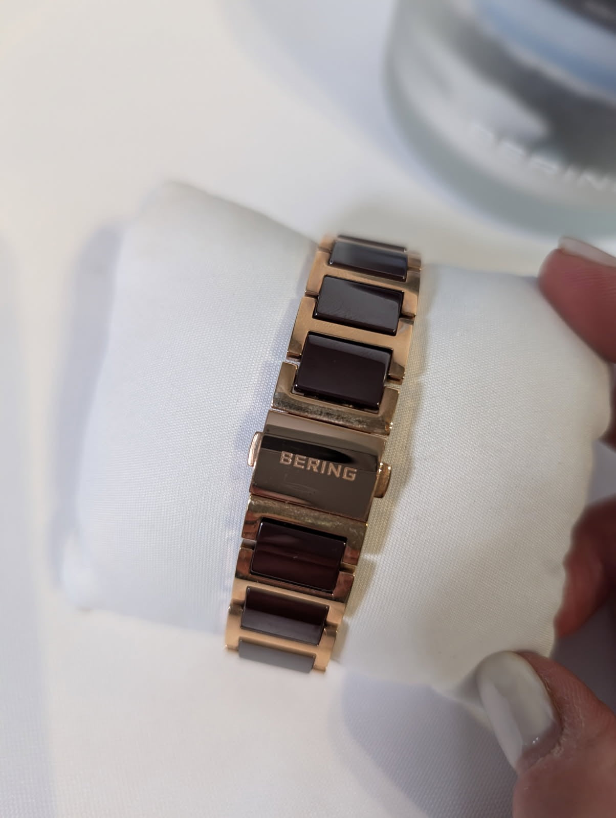 Bering Ceramic Collection Women's Watch Rose Gold and Brown - Image 4