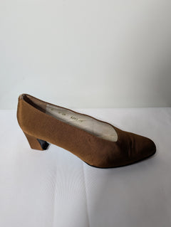 Robert Clergerie Vintage Grosgrain Ribbon Pumps Brown EU 36 - Image 3