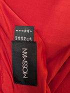 Mossman Red Mock Neck Mini Dress With Flared Sleeves AU 8 - Image 2
