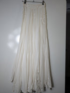 Hemant & Nandita Embroidered Cotton Maxi Skirt White - Image 11