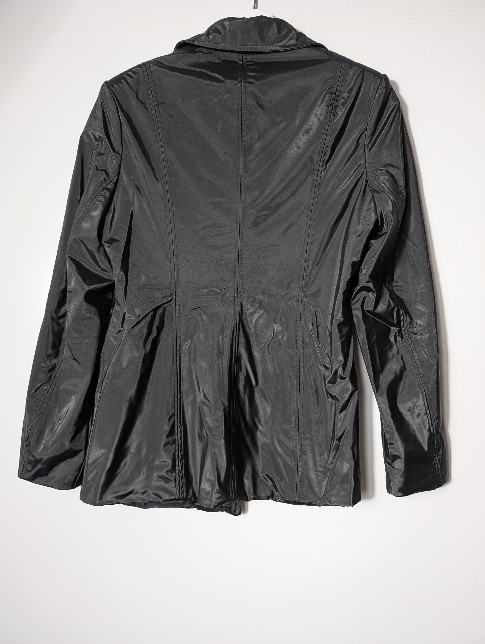 ICE Collection Vintage Nylon Button-Up Jacket Black Size S - Image 4