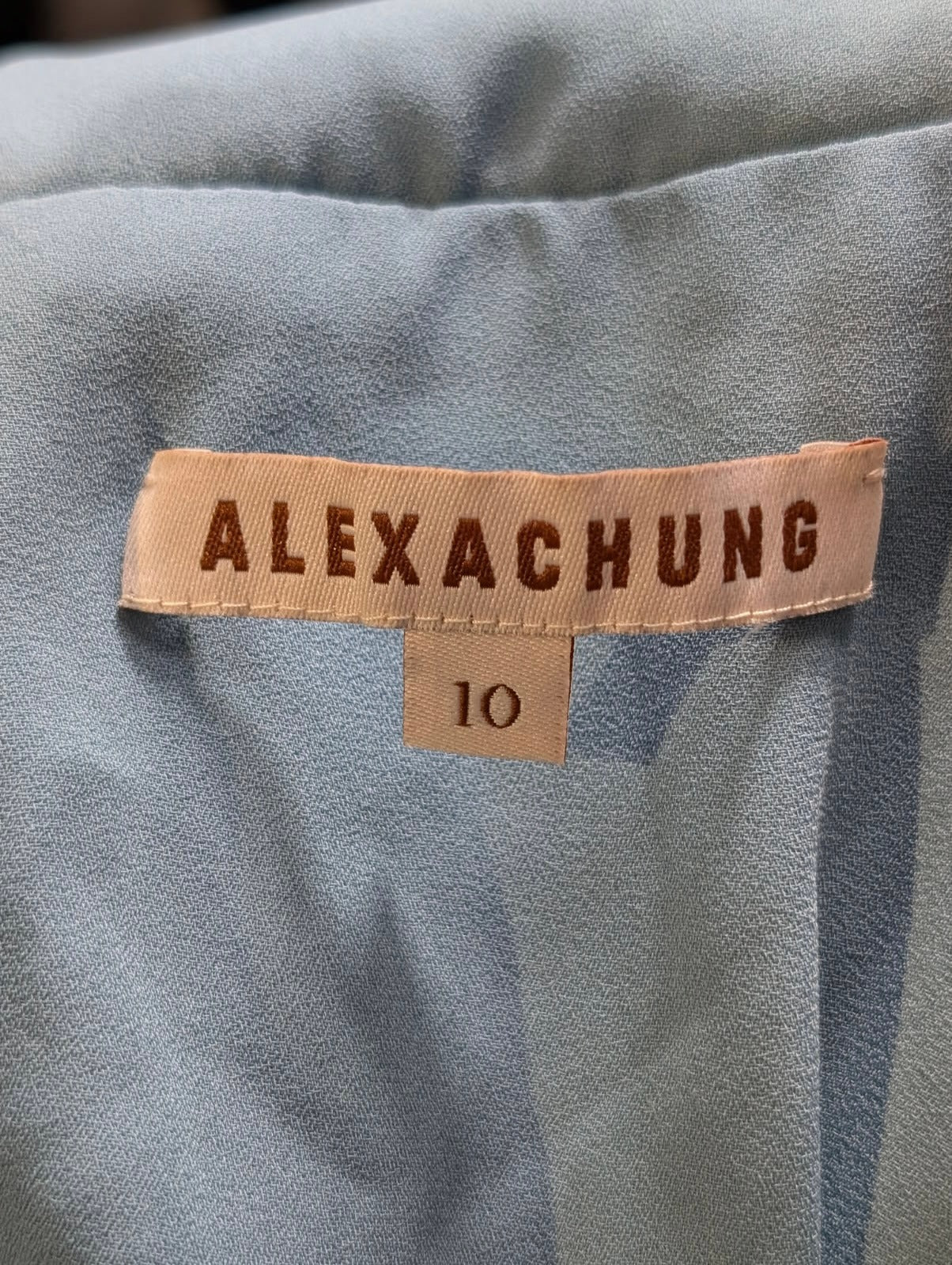 Alexachung Sequin Mini Dress Blue Square Neck UK 10 - Image 3