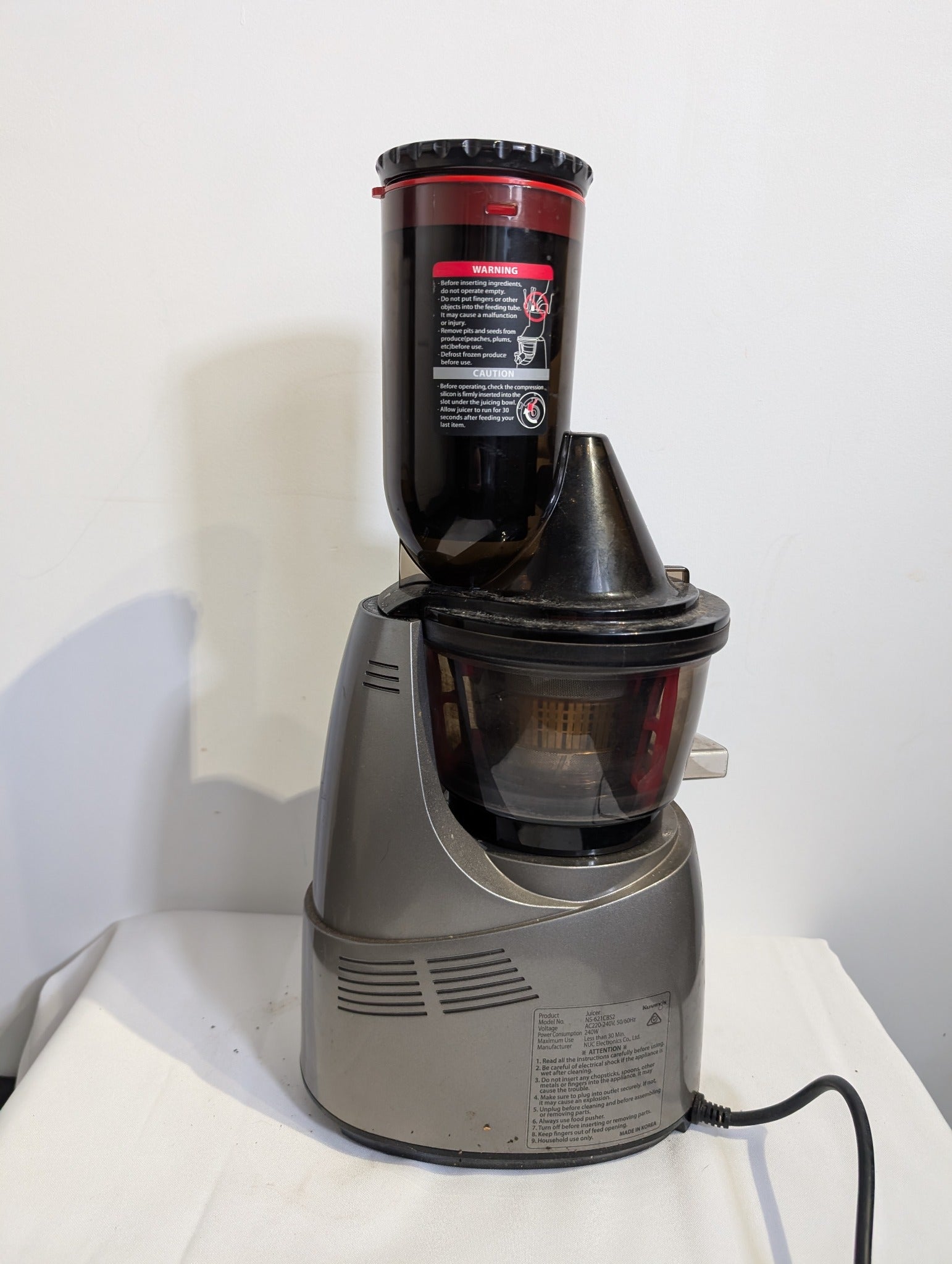 Kuvings Whole Slow Juicer B6000 Silver Cold Press - Image 5